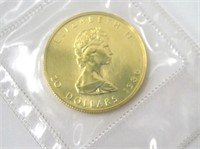 1986 1/2 oz Canadian Gold $20 Coin