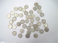 Roll of 44 Mostly Silver Canadian Dimes