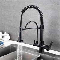 $93  Kitchen Sink Faucet  2 Handle  3in1  SILVER