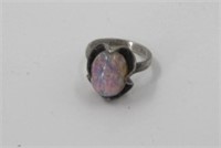 Opal 925 Silver Ring Size 6