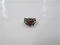 Ruby 925 Silver Ring Size 7.5