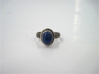 Lapis Lazuli 925 Silver Ring Size 9.5