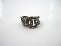 925 Silver Ring with Smalls Size 8