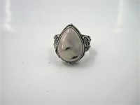 Tiffany Stone 925 Silver Ring Size 6.5