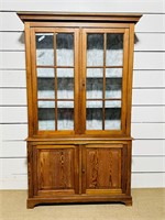 French Pine Step Back Hutch