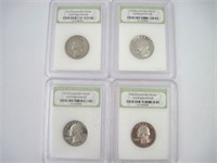 1970s / 1988 DCAM Gem Proof Quarters x4