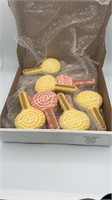 10 Pack Lollipop Bakery Cookies, Packed In Pizza