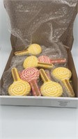 10 Pack Lollipop Bakery Cookies Inside Pizza Box