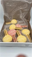 10 Pack Lollipop Bakery Cookies, Packed ain Pizza