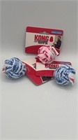 3 Pack Kong Small Puppy Rope Ball