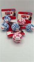 6 Pack Kong Puppy Small Rope Ball