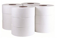 TOUGH GUY Toilet Paper Roll: 2 Ply, Continuous