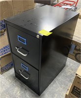 Metal 2 Drawer Filing Cabinet, 15x22x29in (keys