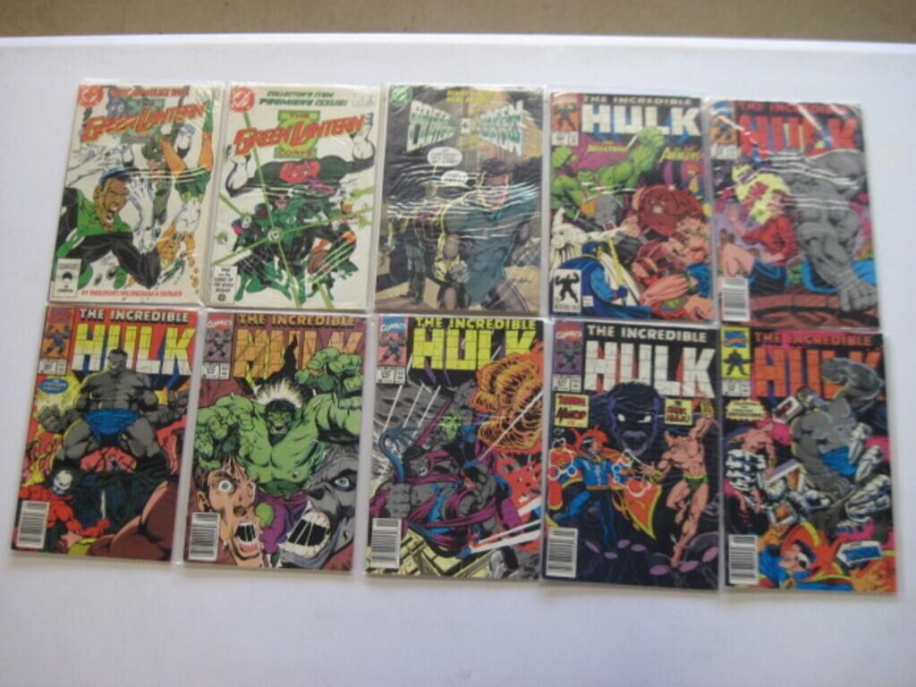 Lot of 10 Hulk / Green Lantern Comics
