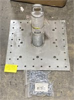 CB-12 Anchor 12in Galvanized Steel Post with 14 x