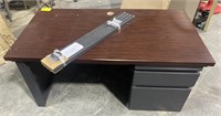 Office Filing Desk, 46x24x21in (keys and legs