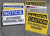 Safety Signs, 14" x 10"