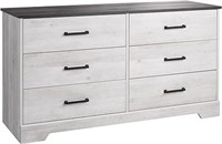 Rustic Ridge Farmhouse 6-Drawer Chest of Drawers