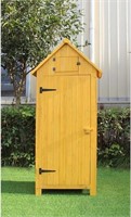 Hanover Outdoor Storage Shed with Shelf and Lock
