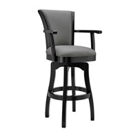 Raleigh Arm 30 in. Bar Height Swivel Barstool