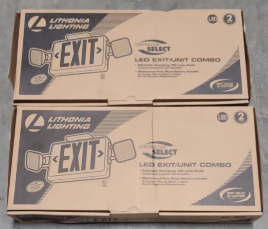 Lithonia Lighting LED Exit/Unit Combo Sign