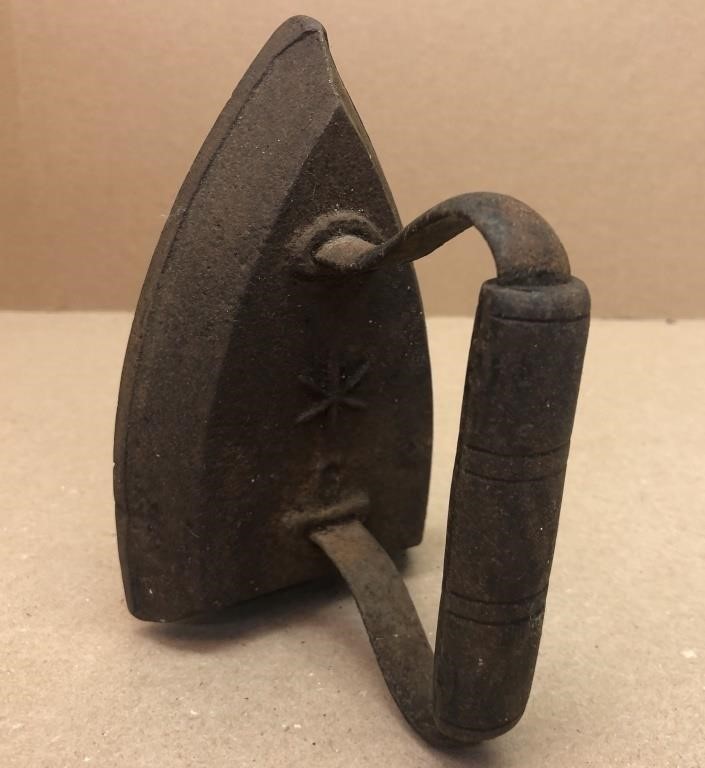 Antique cast iron iron #6