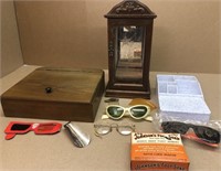 Jewelry box, orginizers, glasses & sunglasses, etc