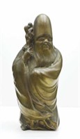 Good brass figure of Shou Lao