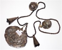 Chinese antique metal lock necklace