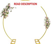 10FT Gold Metal Arch Stand for Events (10FT)