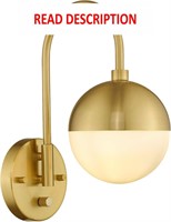 $100  LMS Wall Lamp  Gold Sconce  Dimmable