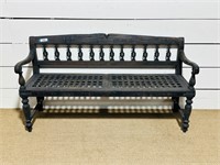 Painted Wooden Country Garden Estate Bench