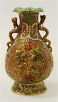 Chinese Dragon & Phoenix ceramic vase