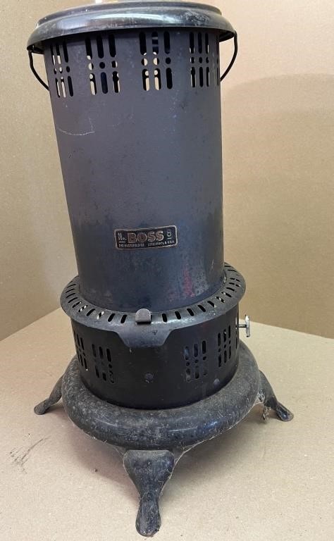 Vintage Kerosene burning portable heater "Boss" #8