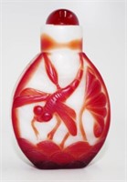 Chinese Peking glass snuff bottle