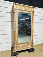 French Painted Ornate Armoire