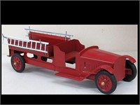 1920'S RESTORED 21" BUDDY-L FIRE TRUCK W/ ORIGINAL