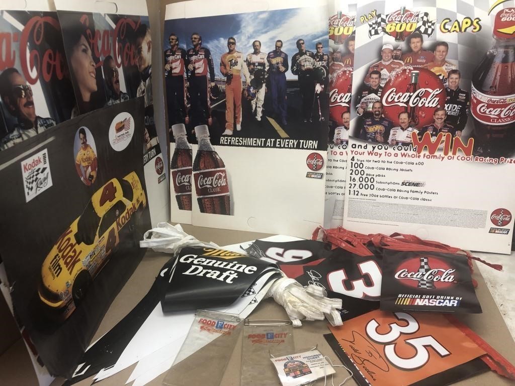 Nascar posters, banners