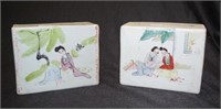 Two Antique Chinese pillows