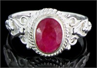 Oval 2.00 ct Natural Ruby Dinner Ring
