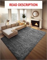 $100  Ophanie 8x10 Shag Carpet  Bedroom  Grey