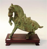 Chinese Tang style brass horse