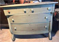 Vintage green dresser with dove tail drawers