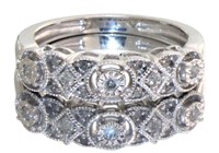 Elegant Natural Diamond Anniversary Ring