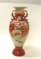 Large Satsuma Japan painted floor vase