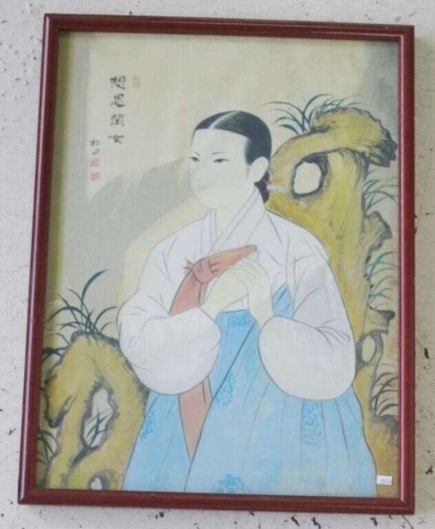Oriental portrait painting