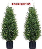 $372  ECOLVANT 3ft UV Resistant Topiary Trees