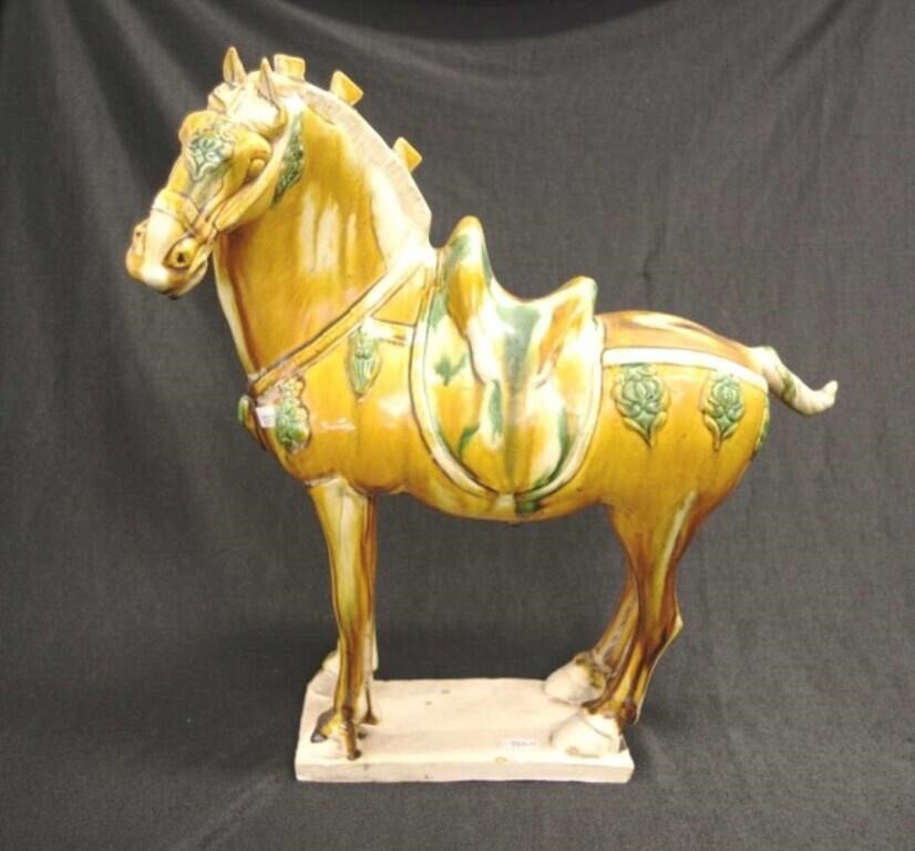 Chinese Tang style pottery horse figure