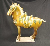 Chinese Tang style pottery horse figure