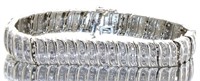 Elegant 2.00 ct Diamond Wave Link Bracelet